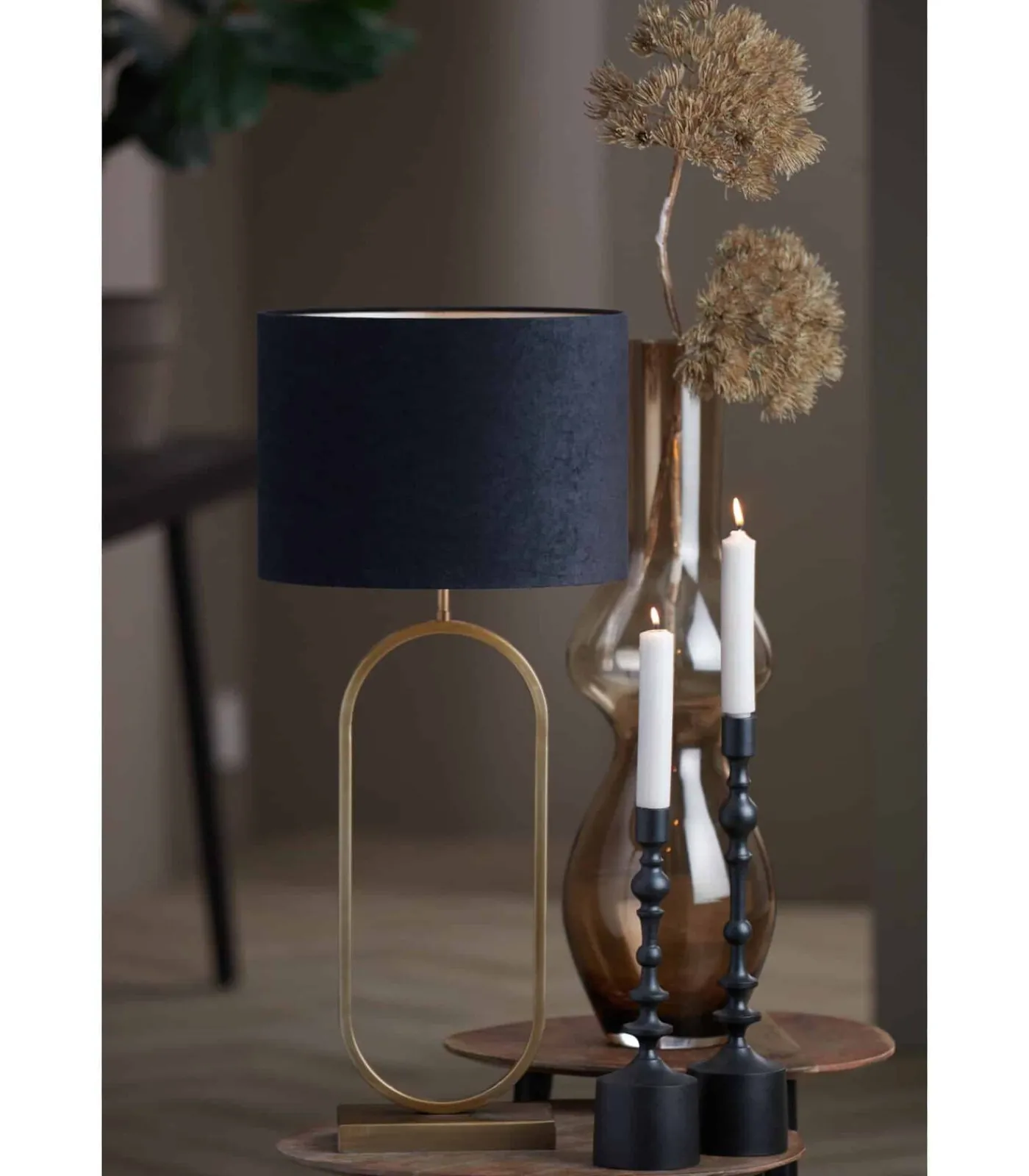 New Lampvoet Jamiri - Goud - 20x10x45cm Tafellampen