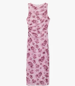 DAMES Koton Lange Bloemenjurk met Ronde Hals