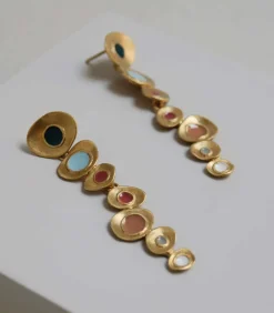 Online Lange gouden oorbellen Favorita Colors DAMES Oorbellen