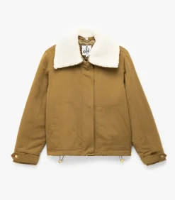 DAMES Koton Lange Jas Met Zakdetail Peluskraag