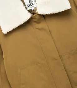 DAMES Koton Lange Jas Met Zakdetail Peluskraag