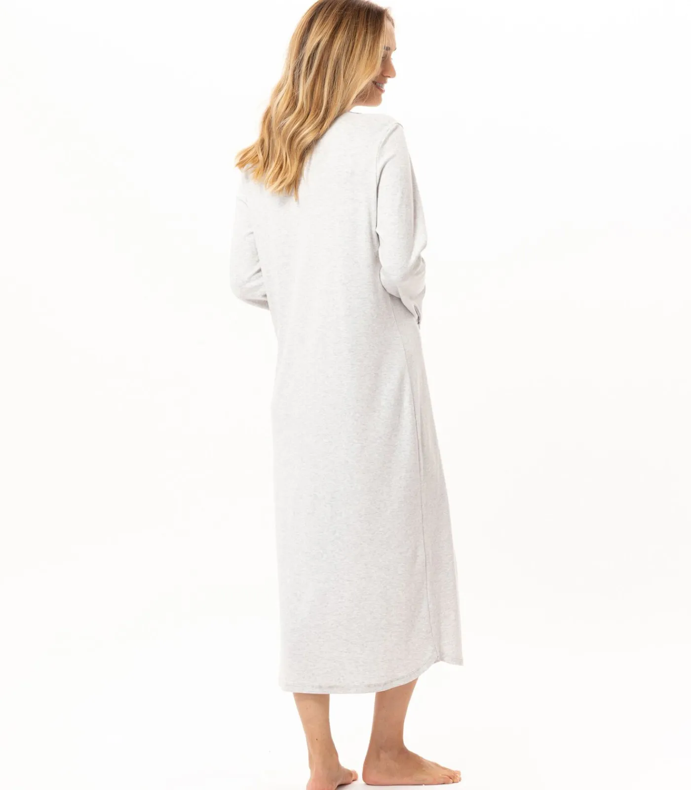 Discount Lange katoenen nachthemd ANDY 111 DAMES Nachtmode