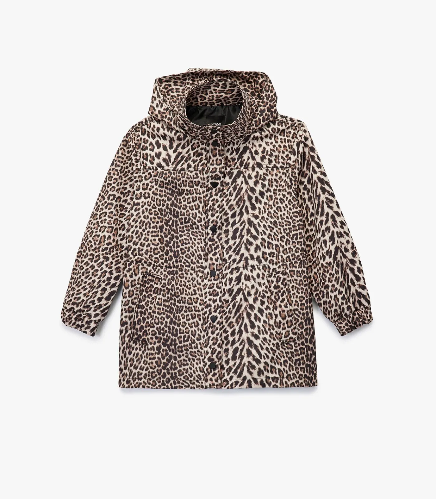 DAMES Koton Lange Regenjas Luipaardprint Met Capuchon