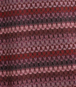 DAMES La Fée Maraboutée Lange rode jurk van haakwerk met lange mouwen