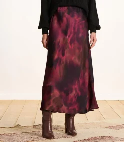 DAMES La Fée Maraboutée Lange rode rok met print