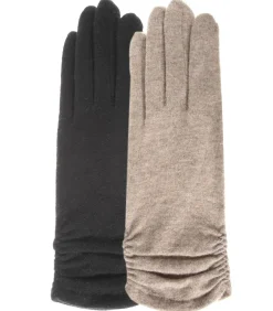 Hot Lange tactiele wollen dameshandschoenen Zwart DAMES Handschoenen