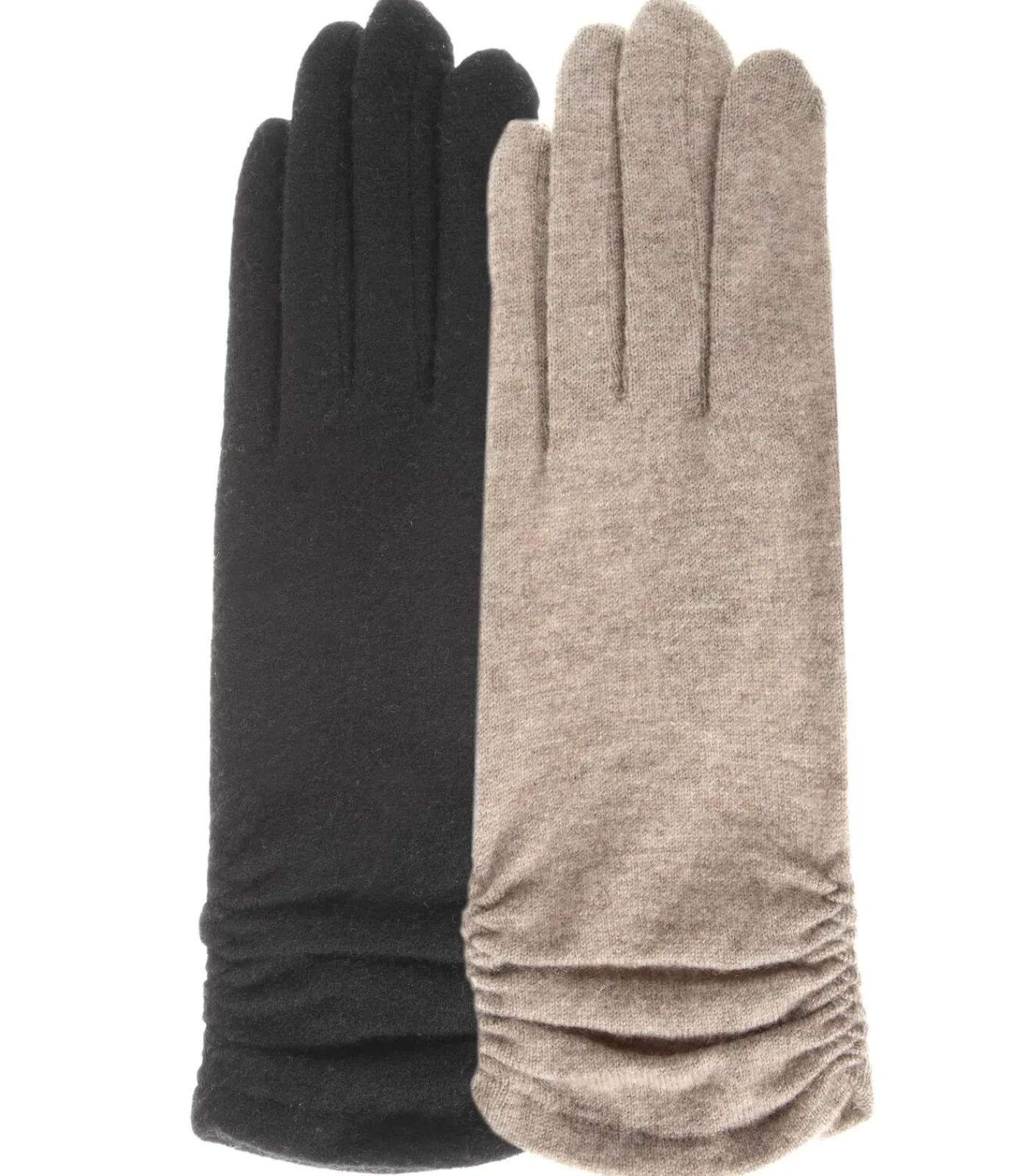 Hot Lange tactiele wollen dameshandschoenen Zwart DAMES Handschoenen