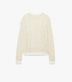 New Lange Trui Ronde Hals Met Bontrand DAMES Overhemden & Blouses