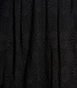 DAMES La Fée Maraboutée Lange zwarte kanten rok