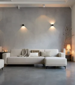 New Lars - Hoekbank rechts in ecru stof 300 x 150 cm Zetels