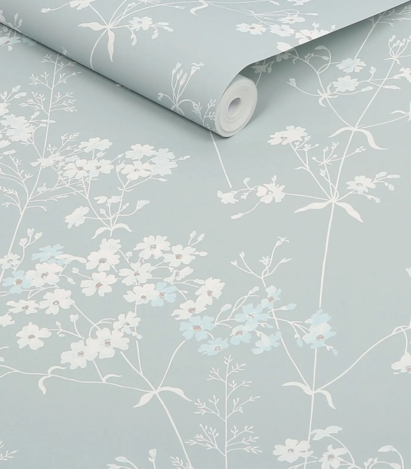 Hot Leaf Blauw 10mx52cm Wanddecoratie