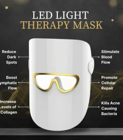 Online LED Lichttherapie Masker Gezichtsverzorgings Accessoires