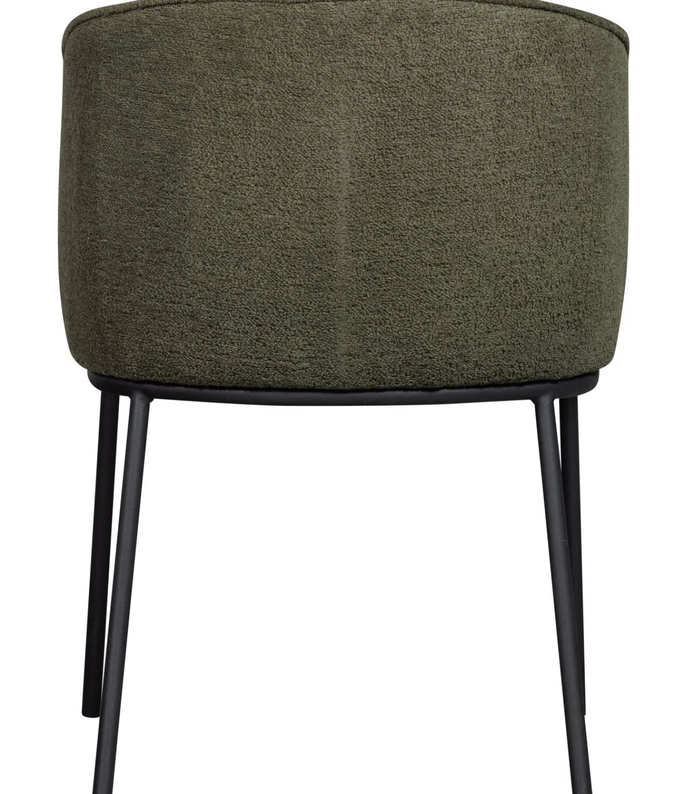 Outlet Leon Eetkamerstoelen - Bouclé - Bosgroen - Set van 6 Stoelen