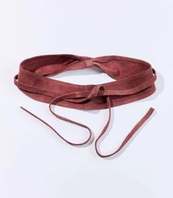 Clearance Leren ceintuur om te knopen JAPA DAMES Riemen