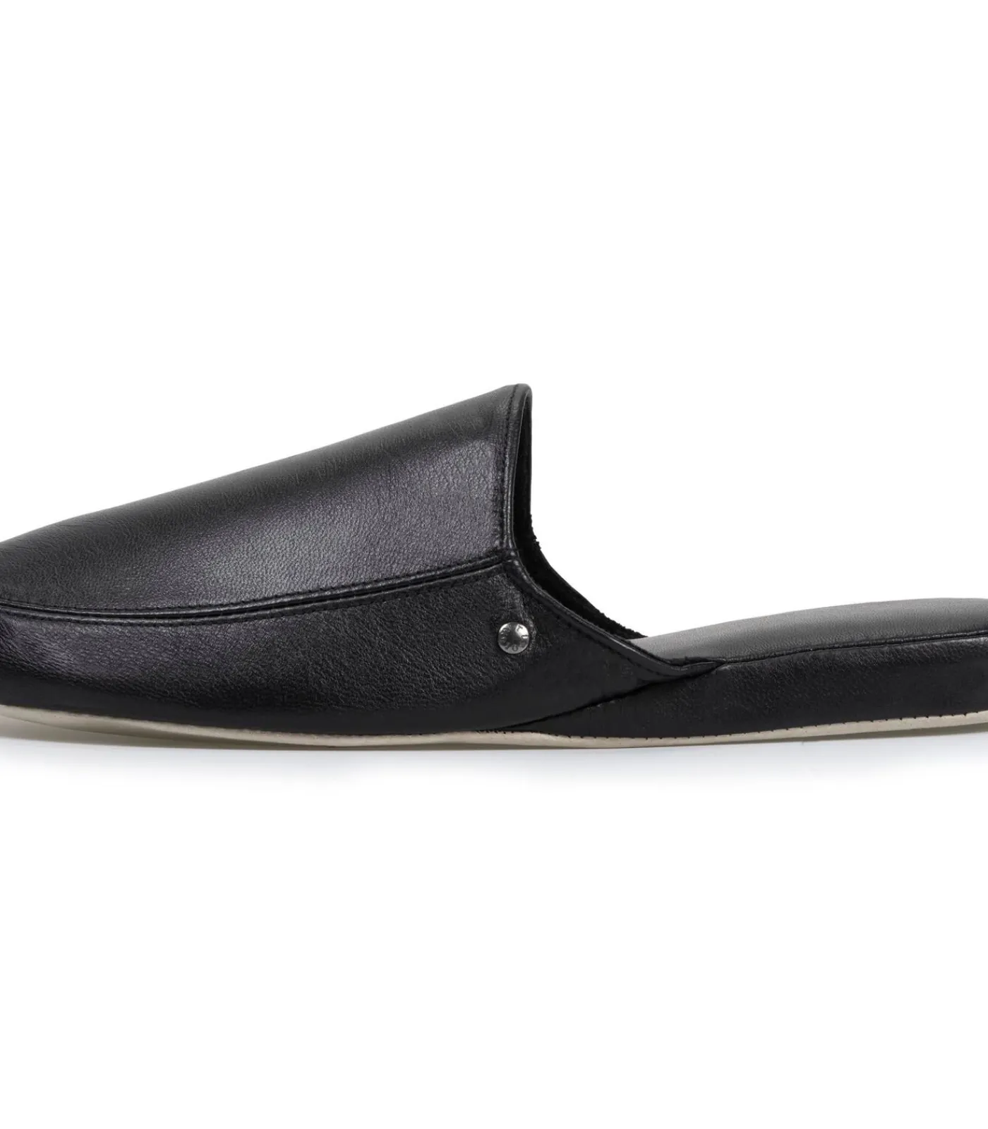 Heren ISOTONER Leren herenslippers Zwart