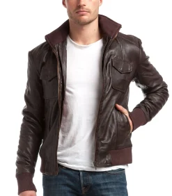 Heren Chyston Leren Jas SIMON