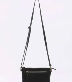 DAMES La Fiancée Leren schoudertas met dubbele vakken AGAVE