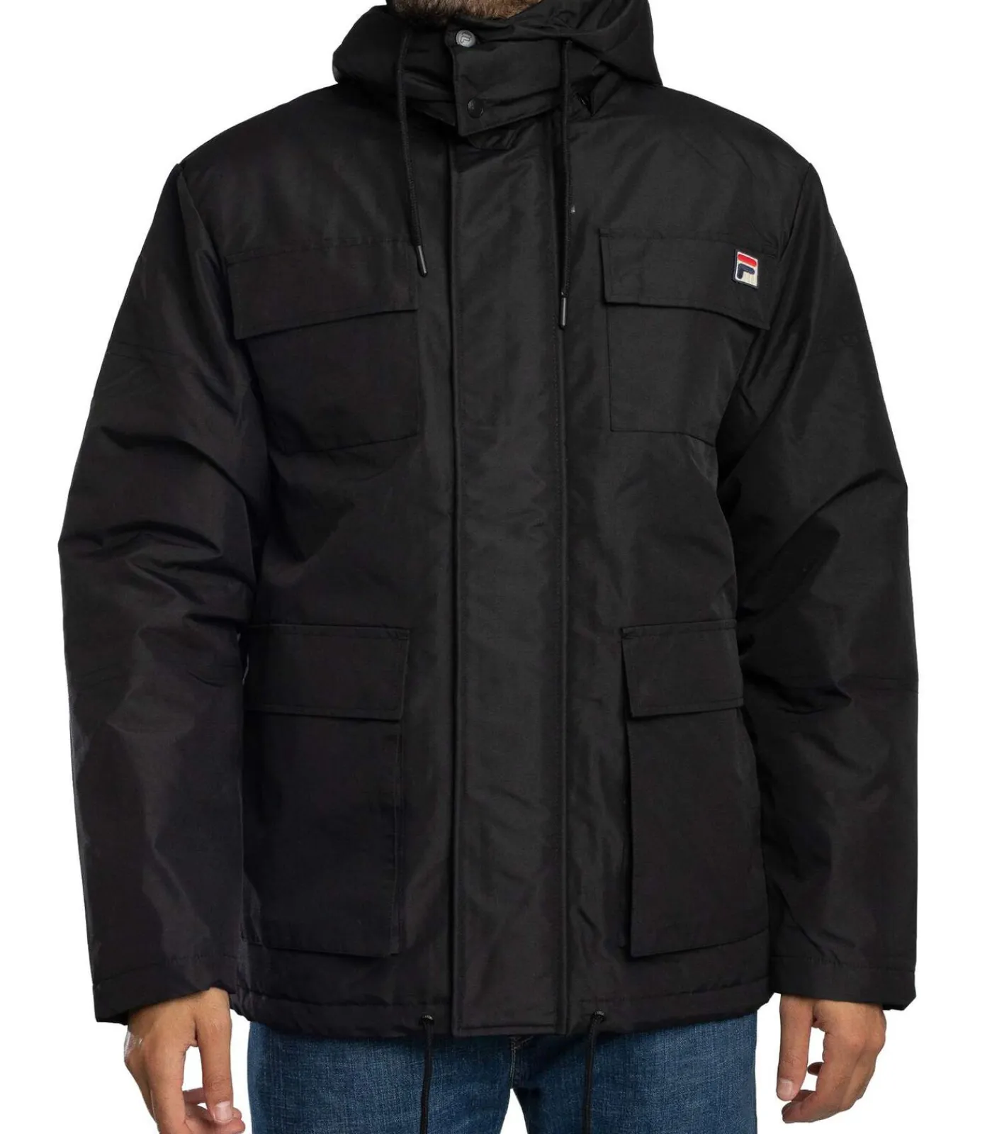 Outlet Liam Cargo Pockets Gewatteerde Jas Heren Jassen