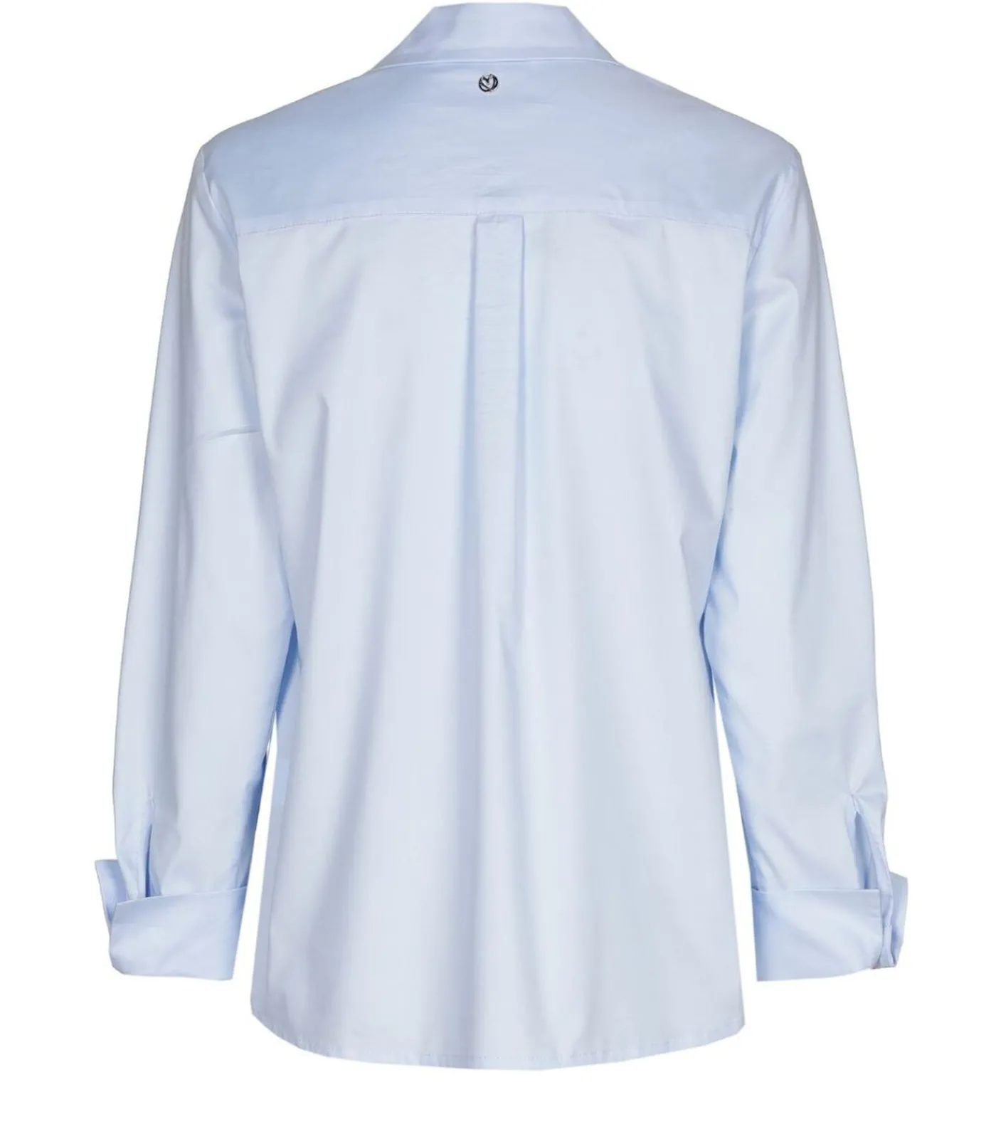 Best Lichtblauwe bloes in katoen met stretch DAMES Overhemden & Blouses