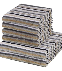 Online Lifestyle - 6-delige handdoekenset Badset