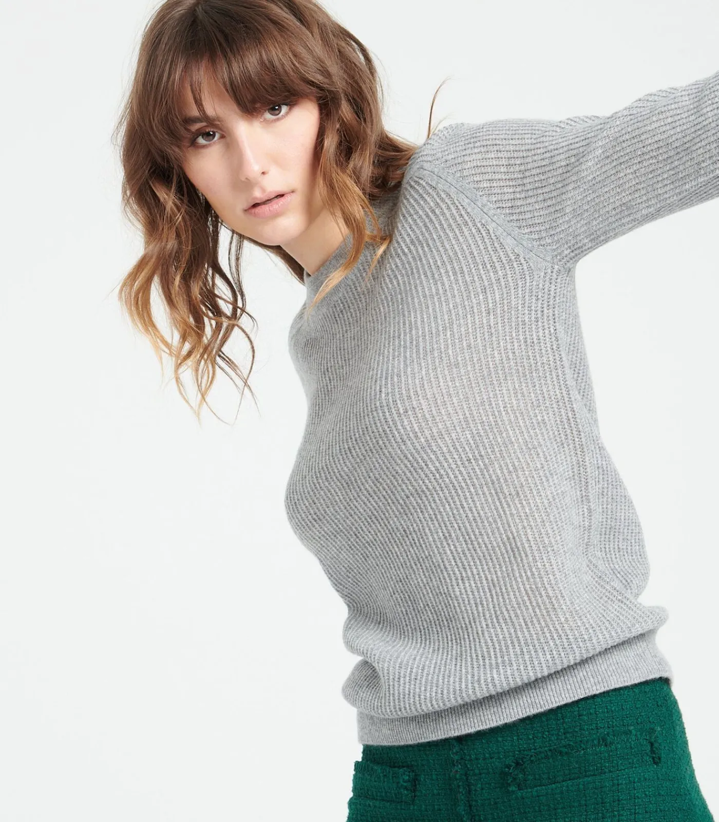 Outlet LILLY 23 Trui met ronde hals - 100% kasjmier DAMES Truien & Cardigans