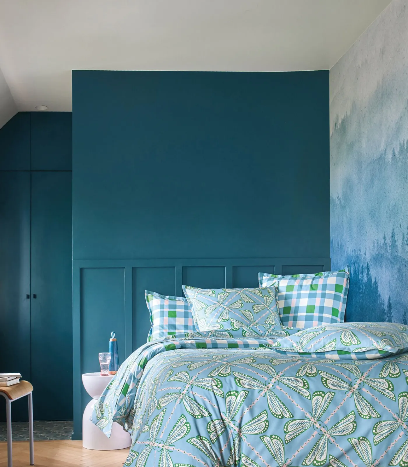 Scion Living LILLY Bleu - Kussensloop Perkaal katoen