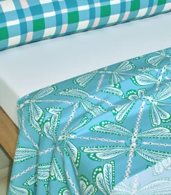 Online LILLY Bleu - Laken Perkaal Katoen Lakens