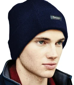 Online LINED - Muts - Marineblauw DAMES Hoeden & Petten