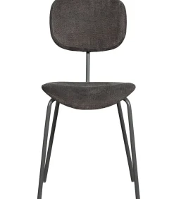 New Link Eetkamerstoelen - Polyester - Bruin/Grijs - Set van 6 Stoelen