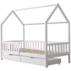 Lit cabane pour enfant 190x90cm blanc avec tiroirs MARCEAU Kinderen Kinderen Home