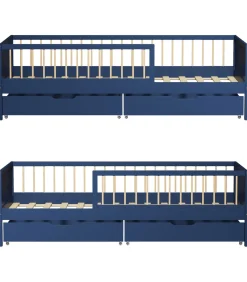 New Lit pour enfant 190x90cm bleu foncé avec tiroirs ADAM Kinderen Kinderen Home