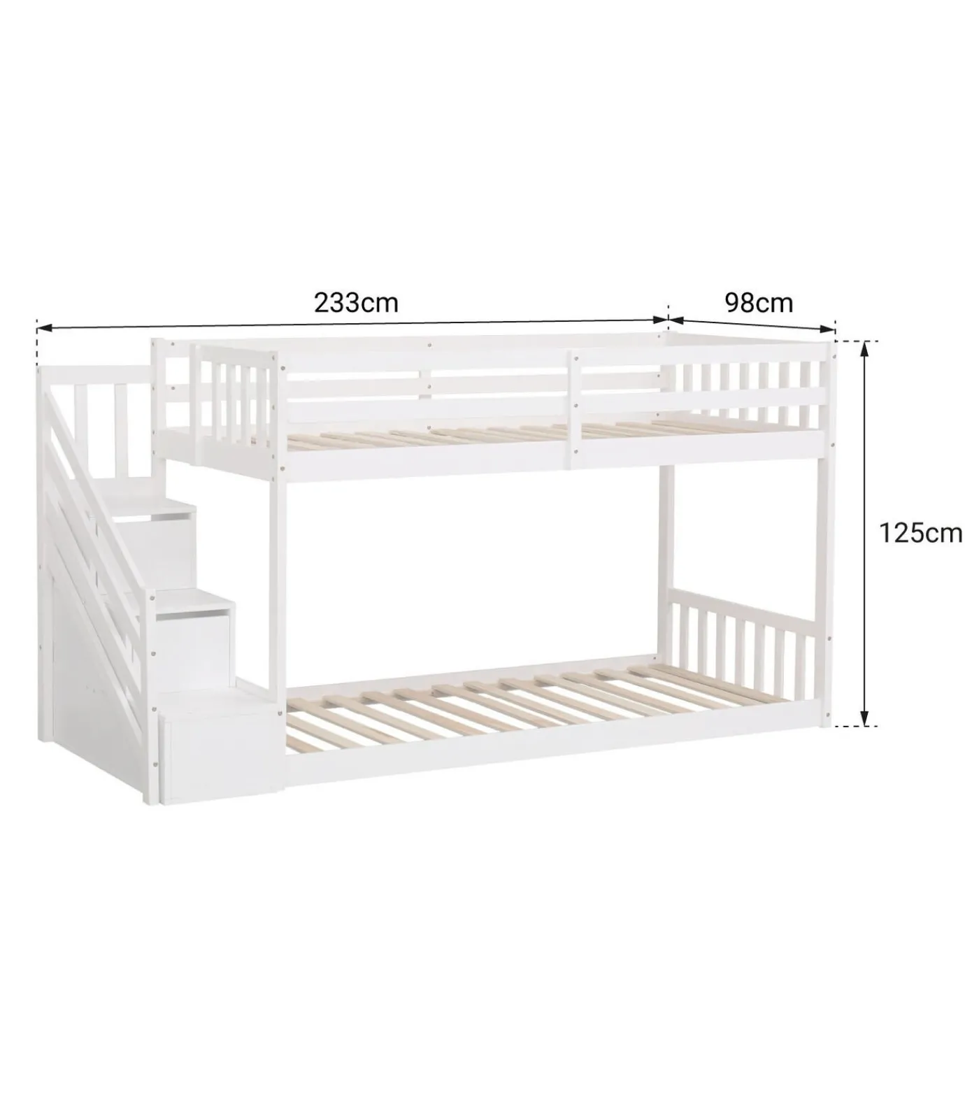 Best Lits superposés pour enfants 190x90cm blanc CELESTINE Kinderen Kinderen Home