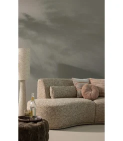 WOOOD Loft Vloerlamp - Metaal/Bouclé - Naturel Met Stippen 130xØ30 cm