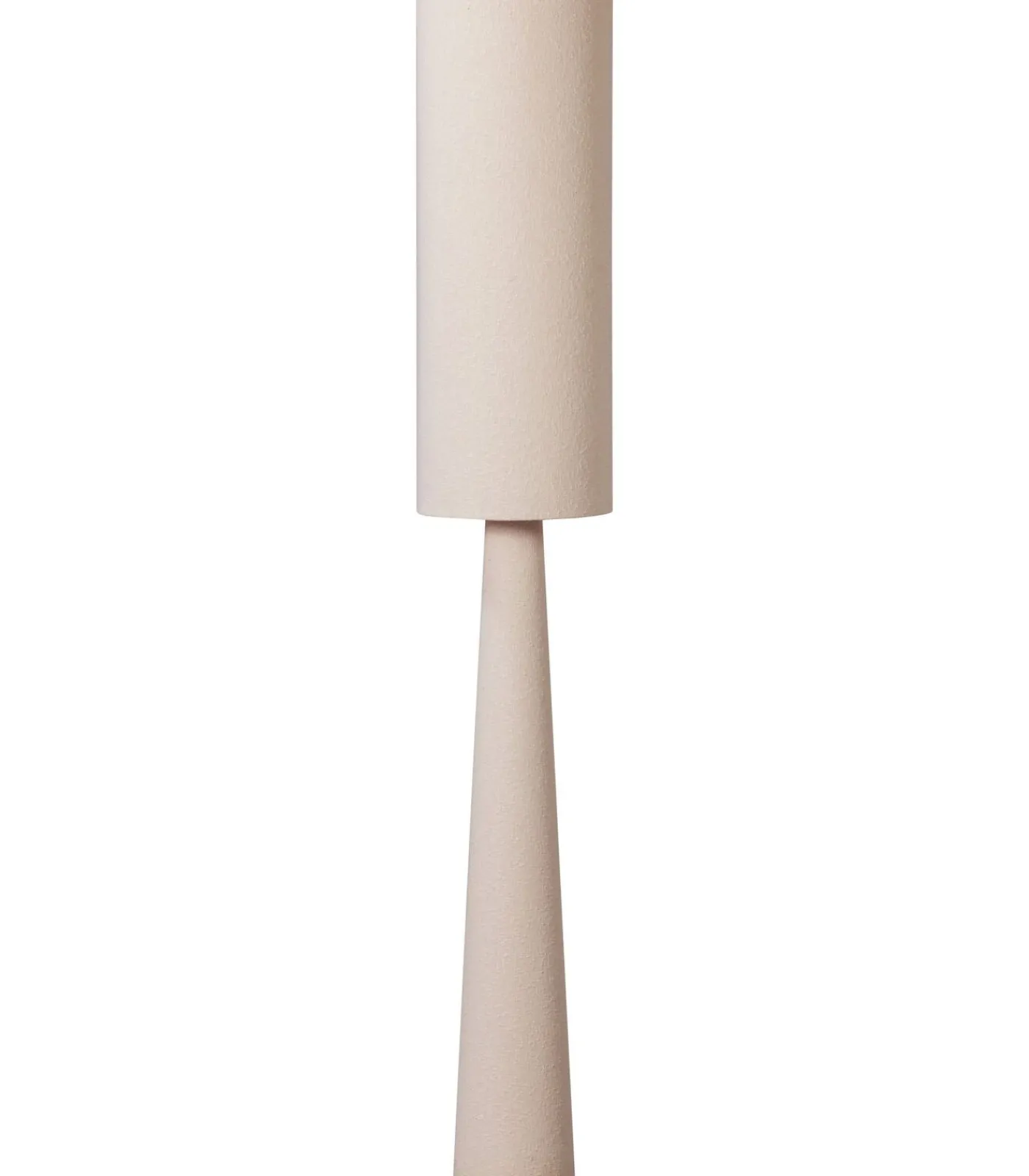 Outlet Loft Vloerlamp - Metaal/Bouclé - Naturel - 187xØ35 cm Vloerlampen