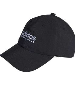 DAMES Adidas LOGO - Baseball Pet - Zwart