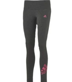 DAMES Adidas LOGO - Leggings - Grijs