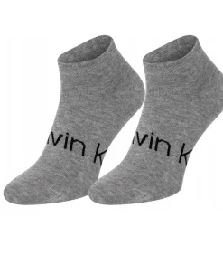 DAMES Calvin Klein LOGO - Sokken - Grijs