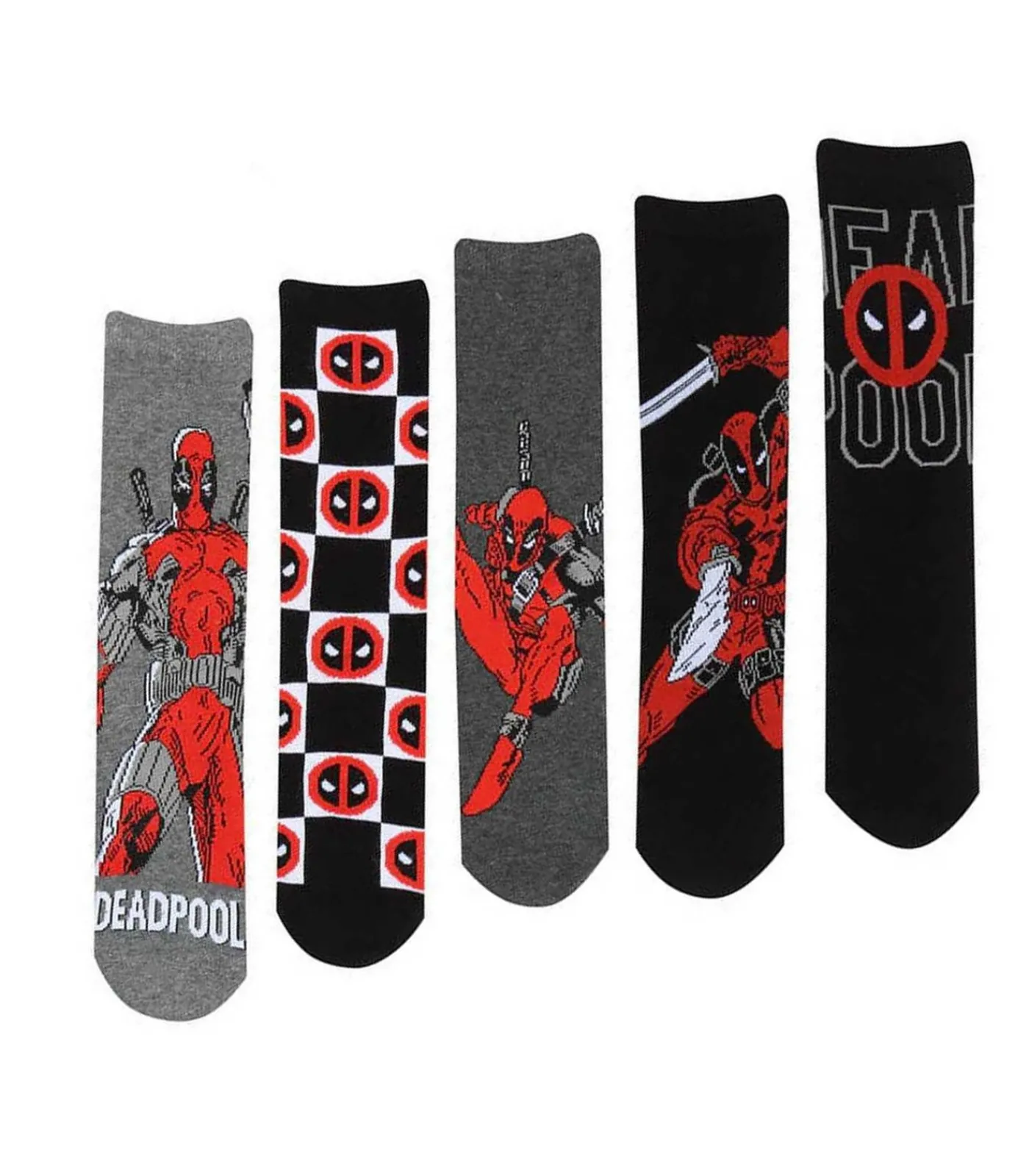 DAMES Deadpool LOGO - Sokken - Grijs