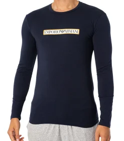 Lounge Box-Logo Met Lange Mouwen T-Shirt Heren Tops & Shirts