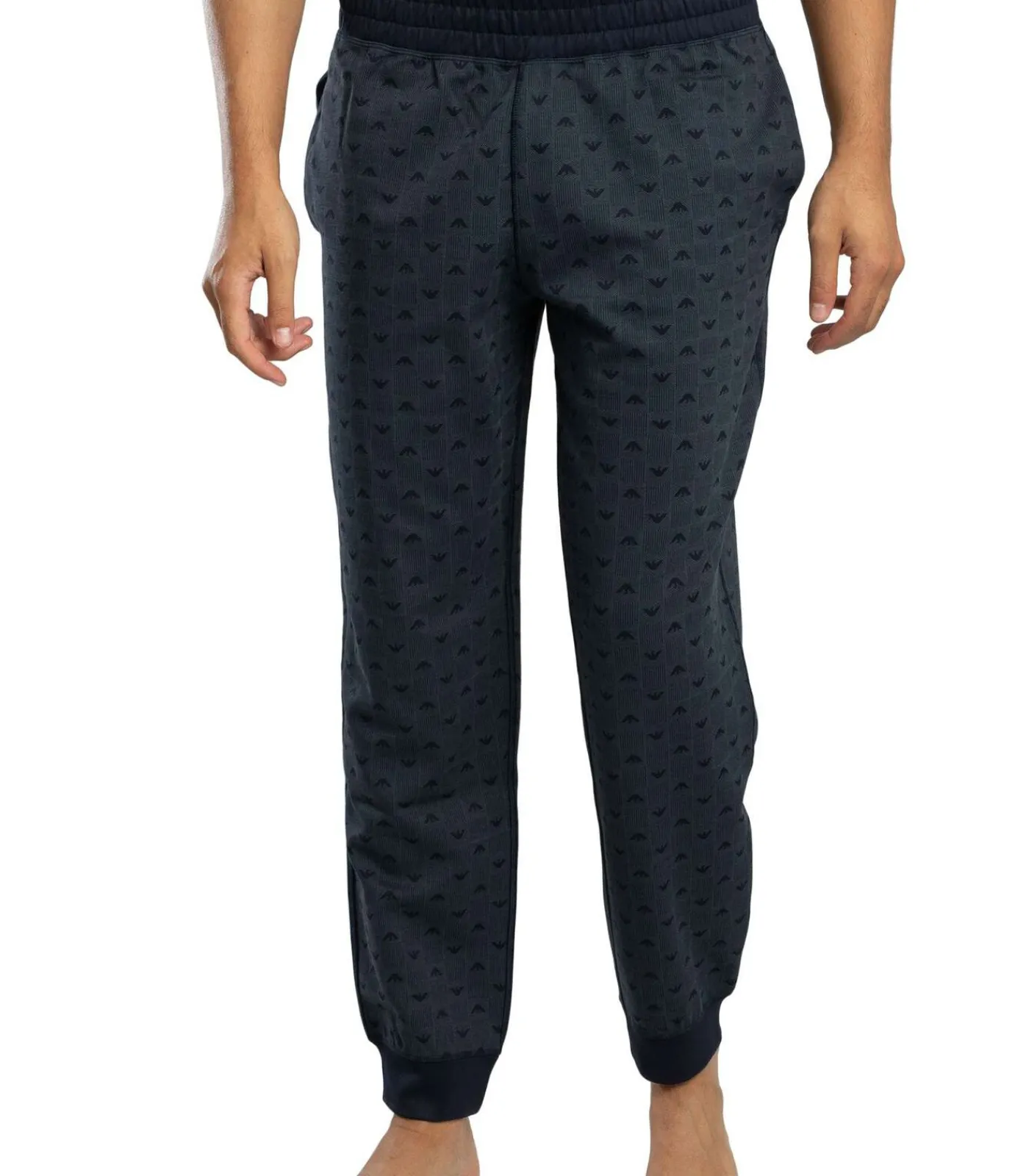 Heren Emporio Armani Lounge Logo Patroon Joggingbroek