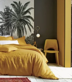 Blanc des Vosges LOUXOR Curry - Laken linnen Stonewashed