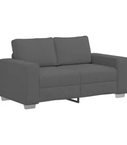 vidaXL Loveseat bank 120 cm corduroy stof donkergrijs