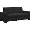 vidaXL Loveseat bank 140 cm fluweel zwart