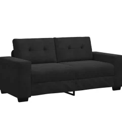 vidaXL Loveseat bank 140 cm fluweel zwart