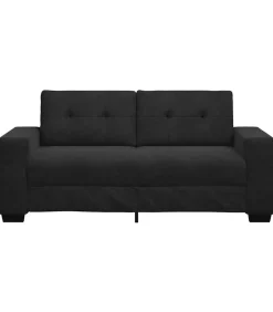 vidaXL Loveseat bank 140 cm fluweel zwart