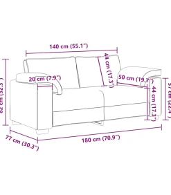 vidaXL Loveseat bank 140 cm fluweel zwart