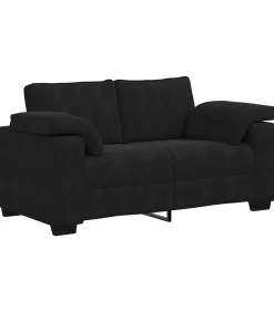 vidaXL Loveseat bank 120 cm fluweel zwart