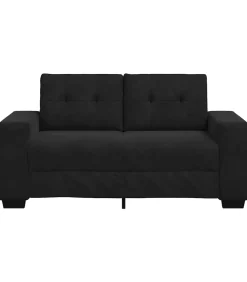 vidaXL Loveseat bank 120 cm fluweel zwart
