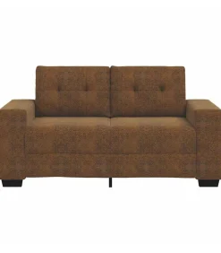 Sale Loveseat met kussen Bruin Kunstleer Zetels