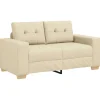 Outlet Loveseat met kussen Crème Stof Zetels